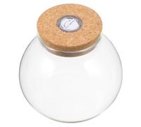 SUPVOX Bocal Verre pour Terrarium avec Couvercle Liège Vase De Propagation De Bureau Pot Verre pour Plantes Et Fleurs