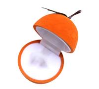 SUPVOX Boîte à Bijoux Orange de Fruit Petite Boîte à Bagues et Boucles D’Oreilles Étui de Rangement Compact pour Bagues de Fiançailles Présent Romantique pour Mariage et Anniversaire