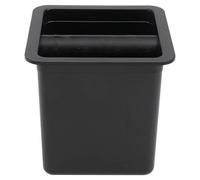 SUPVOX Boîte à Café Moulu Noire Compacte 1,2 L pour Machine à Expresso Seau à Café Moulu Encastrable pour Bar Cuisine Pratique et Facile à Nettoyer