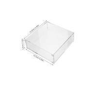 SUPVOX Boîte à Cartes Transparente Acrylique Organisateur Empilable avec Fermeture Magnétique Conteneur Standard pour Cartes à Jouer et Jeux de Société
