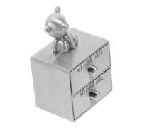 SUPVOX Boîte à Dents de Lait Métallique Décorative Boîte de Rangement Sécurisée pour Souvenirs de Collection de Dents et Cheveux Cadeau Commémoratif Garçon Fille et Légère Style Ancien