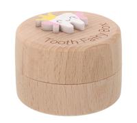 SUPVOX Boîte à Dents de Lait Naturel pour Garçon Fille Coffret Souvenir Solide et Étanche pour Conserver Premières Dents de Lait Cadeau Garçon et Fille Rangement pour Souvenirs Denfance