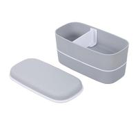SUPVOX Boîte à Lunch Bento 500ml Double Couche Portable Compartiments Amovibles et Rangement Baguettes en Pp Pe pour Repas Scolaire ou Travail Réutilisable