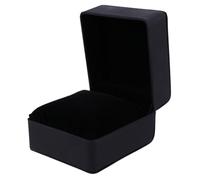 SUPVOX Boîte à Montre en Cuir PU Noire Coussins Amovibles, Coffret de Rangement pour Montres et Bijoux, Étui Compact pour Collection Personnelle et Voyage