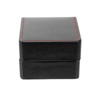 SUPVOX Boîte à Montre en PU Noire Coffret de Présentation et Rangement pour Montres et Bijoux Étui Portable Compact pour Bracelets et Colliers Préservation Anti-Rayures pour Usage