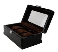 SUPVOX Boîte à Montres en Bois à 3 Compartiments 20X12X8,5Cm pour Rangement Montre Homme et Coffret Présentation Laqué
