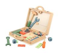 SUPVOX Boîte à Outils Bois Multifonction pour Garçon Fille Éducatif de Réparation Kit de Bricolage Jeu de Développement Social et Apprentissage des Outils Cadeau pour Garçons et Filles
