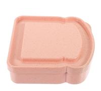 SUPVOX Boîte à Sandwich Réutilisable en Plastique Rose, Forme Toast, pour Conservation Alimentaire, pour Pique-niques et Déjeuner en Extérieur
