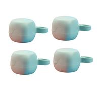 SUPVOX Boîte De 4 Pièces Boîte De Rangement Sucette Copier Stockage Cache-poussière Sucette Récipient à Sucette Récipient Résistant à La Poussière Loquet Bébé Sucette Plastique