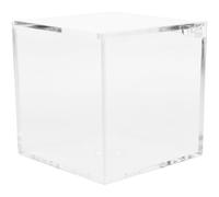 SUPVOX Boîte de Présentation en Acrylique Transparent 8 Cm Couvercle, Vitrine à Figurines et Coffret de Rangement pour Maquettes et Objets de Collection, Organisateur Cubique