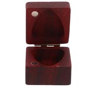 SUPVOX Boîte de Rangement en Bois d'Acajou pour Médiators de Guitare Porte-Médiator Compact 1 Pièce Motif Hibou Accessoires de Guitare pour Acoustique et Électrique Voyage et Concert