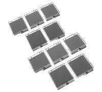 SUPVOX Boîte de Rangement pour Badges et Épingles 10 Pièces Étui Plastique avec Couvercle à Rabat Intérieur Mousse Noire Amortissante Format Compact 64X60X18 MM Collection et