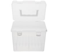 SUPVOX Boîte de Rangement pour Marqueurs Transparente en Plastique, Capacité 60 Stylos, Étui Multifonction Portable pour Dessin et Voyage