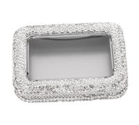 SUPVOX Boîte de Rangement pour Médiators Tôle avec Strass Étui Portable à Fenêtre Transparente pour Guitare Acoustique Électrique et Basse