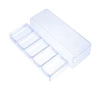 SUPVOX Boîte de Rangement Transparent pour Jetons Mahjong Organisateur de Puces avec Compartiments Classés et Facile à Conteneur de Stockage Pratique pour Jeux de Société