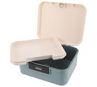 SUPVOX Boîte de Rangement Verrouillable 9L Bleue Compartiments Coffre à Combinaison Portable pour Documents Mots de Passe et Objets Personnels Organiseur Sécurisé pour Bureau et