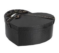 SUPVOX Boîte Présent Noire de Cœur en Papier Rigide, Grosse Capacité, Coffret D'emballage Décoratif pour Chocolats, Fleurs et Petits Présents, Saint-valentin, Anniversaires et Occasions