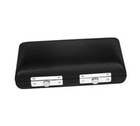 SUPVOX Boîte Support De Rangement Pour Embout Buccal Conteneur De Stockage D'embout De Flûte De Rangement Pour Peau De Clarinette Étui Pour Embouchure Black Cuir