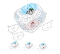 SUPVOX Boîtes à Dragées en Fer Carrosse Citrouille 12X8X3 CM Lot de 4 pour Décoration Enterrement de Vie Jeune Fille Mariage et Cérémonie