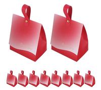 SUPVOX Boîtes à Dragées pour Mariage Petites 20 Pcs Rouge Dégradé avec Surface Gaufrée 10X65X13 CM Boîtes à Friandises pour Fêtes Anniversaire Noël Emballage Chocolat Élégant