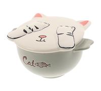 SUPVOX Bol Céramique avec Anses Résistant Aux Micro Ondes Bol pour Soupe Céréales et Déjeuner Design Adorable pour Garçon Fille et Famille et Multi Usage