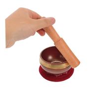 SUPVOX Bol Martelé Main avec Tapis et Maillet Bois Bol Sonore Multi-fonction pour Méditation Yoga et Relaxation Décoration Zen Portable