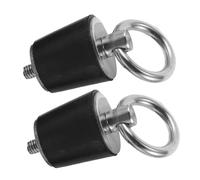 SUPVOX Bouchon de Vidange Bateau Conique INOX 304 Caoutchouc Étanche 2 Pièces Kayak Yacht Drainage Nautique Accessoires Marins Maintenance