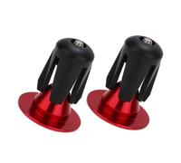 SUPVOX Bouchons de Guidon Alliage Aluminium Bouchons de Fin de Guidon VTT Compatibles Vibration et Résistants à Usure Accessoires Durables pour de Route et VTT Rouge