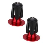 SUPVOX Bouchons de Guidon Aluminium Bar End Plugs pour Guidons Accessoires Cyclisme Route et VTT et Rouge