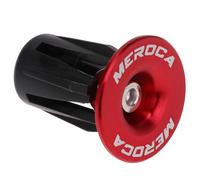 SUPVOX Bouchons de Poignée VTT Alliage Aluminium Caps de Guidon pour Accessoires Robustesse et Installation Facile Adaptés Montagne et Route Rouge