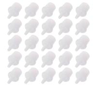 SUPVOX Bouchons de Rechange pour Colle à Faux Cils Blanc, 100pcs en Plastique, Adaptés la Plupart des Embouts de Bouteilles, pour Salon de Beauté