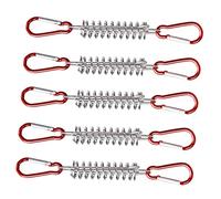 SUPVOX Boucle à Ressort pour Tente Camping Solide Antirouille Crochet Tendeur avec Piquets pour Fixation Auvent Amortisseur De Vent Adaptable Et Résistant Lot Boucles Crochets