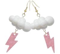 SUPVOX Boucles D'oreilles Pendantes Légères en Acrylique Créatives Orage et Éclair Surface Lisse en Été pour Femmes Rendez-voyages