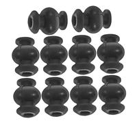 SUPVOX Boules Amortisseurs en Silicone Noir 10 Pcs pour Drone Rc, Antivibrations Sphériques 360°, Pièces de Drone pour Contrôle des Chocs et Stabilisation en Vol Professionnel