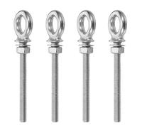 SUPVOX Boulons à œil en acier inoxydable 4PCS M8x80 pour levage et installation de machines lourdes avec performance renforcée