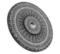 SUPVOX Boussole Feng Shui Alliage 80 Mm Noire, Boussole Bagua Traditionnelle Chinoise Compacte, Décor Intérieur et Voyage, Outil Énergétique, Symbole de Prospérité, Coffret Présent