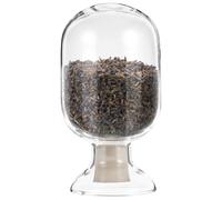 SUPVOX Bouteille Décorative en Verre Transparent 250 ML Bouchon en Caoutchouc, Flacon Rond pour Stockage et Présentation, pour Décoration Intérieure et Expériences de Laboratoire