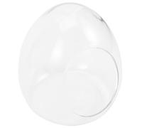 SUPVOX Bouteille Écologique en Verre Transparent pour Terrarium Micro-Conteneur Paysager d'Œuf Petit Format Décoration de Table Naturelle pour Bureau et Maison 1 Pièce