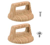 SUPVOX Bouton de Couvercle en Bakélite 2pcs Poignée Antibrûlure et Grain de Bois pour Ustensiles Cuisine et Casseroles
