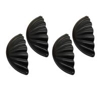 SUPVOX Boutons de Meuble 4 Pcs Forme Coquille Vintage en Alliage Noir