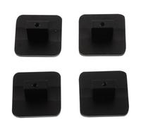 SUPVOX Boutons de Meuble Carrés Prise Confortable en Aluminium Noir Lot de 4 Poignées D'armoire Modernes, Faciles à Installer pour Usage Domestique