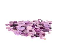 SUPVOX Boutons Décoratifs en Résine Colorée pour Vêtements - Lot Mixte Violet de Boutons Ronds Petits Moyens et Grands - Fournitures de Couture DIY pour Loisirs Créatifs et