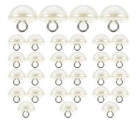 SUPVOX Boutons Nacrés Décoratifs à Coudre, Demi-perle Beige 15 Mm, Lot de 100 Pièces pour Couture Vêtements, Cardigans et Accessoires Diy, Boutons Vintage pour Projets Créatifs