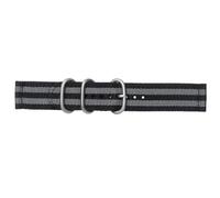 SUPVOX Bracelet de Montre Boucle en Acier Inoxydable en Nylon 20mm à Deux Sections Texture Lisse et Style Chic, pour L'escalade Natation