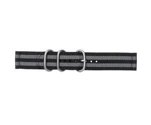 SUPVOX Bracelet de Montre Boucle en Acier Inoxydable en Nylon 20mm à Deux Sections Texture Lisse et Style Chic, pour L'escalade Natation