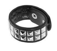 SUPVOX Bracelet Punk Unisexe en Simili Cuir Clouté à Boucle Rivetée, Réglable, Style Vintage Rétro pour Hommes et Femmes, Accessoire Gothique Fête Halloween et Look Grunge