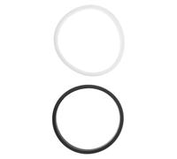 SUPVOX Bracelets en Silicone Sport 2pcs Noir et Blanc, Construction Élastique Résistante la Sueur, pour Tenues Décontractées et Mouvements