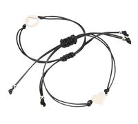 SUPVOX Bracelets Mère-Fille en Acier Inoxydable Cœur Ajouré Bracelets Tressés en Ficelle Réglables Bijoux d'Amitié Assortis pour Femmes et Filles Présent pour Lien Familial