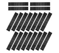 SUPVOX Brassard de Deuil Noir Confort Élastique en Polyester 20 Pièces Ajustable et Apparence Professionnelle pour Événements de Condoléances
