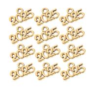 SUPVOX Breloques en Alliage 50 Pcs Chiffres 2025 Couleur Vieux Bronze pour Fabrication de Bijoux Pendentifs DIY Charms pour Bracelets et Colliers Accessoires Artisanat Nouvel An